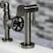 Kingston Brass KS2334RKX Bridge Kitchen Faucet with Brass Sprayer, Black Stainless KS2334RKX - alternate 6